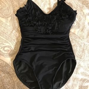 MagicSuit Black Fringe One Piece